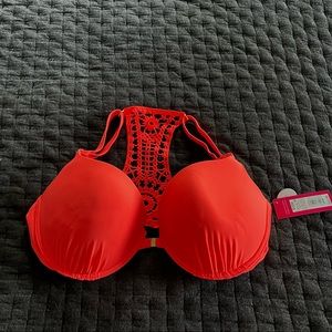 NWT! Xhilaration Coral Bikini Top